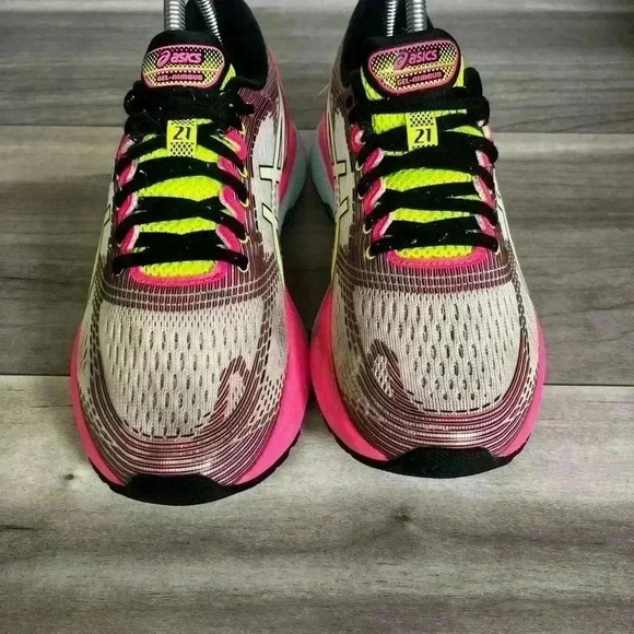 ASICS Gel Nimbus 21 Flyte Foam Shoes Womens 7.5 Cute comfy Running gym workout - Picture 4 of 9